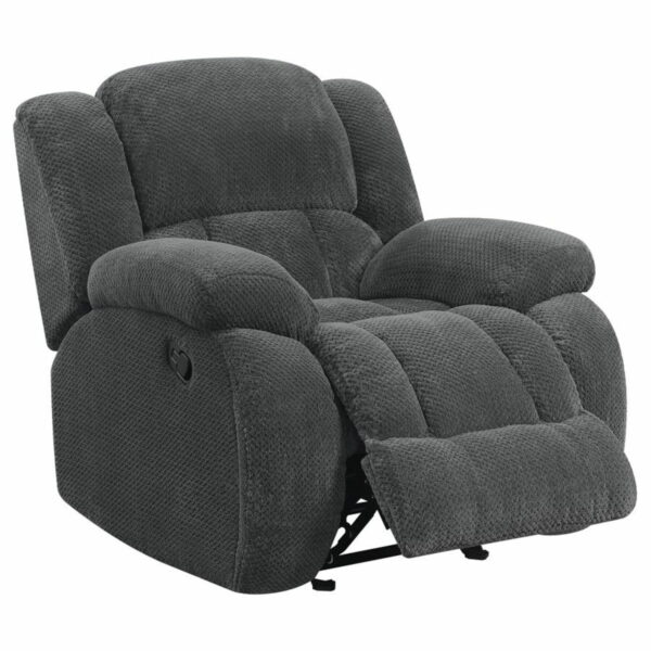 Weissman - Upholstered Glider Recliner - Charcoal - Image 9