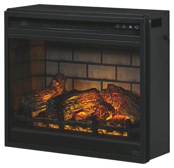 Dorrinson - Corner TV Stand With Fireplace Insert - Image 5