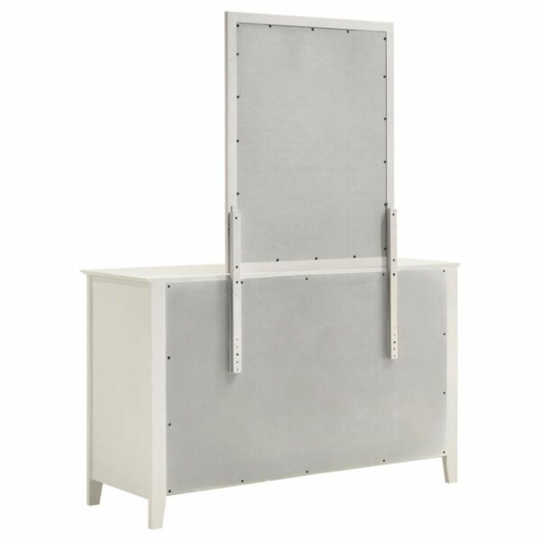 Selena - 6-drawer Dresser With Mirror - Cream White - Image 9