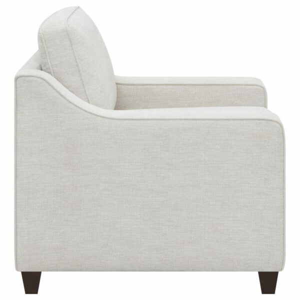 Christine - Upholstered Cushion Back Chair - Beige - Image 4