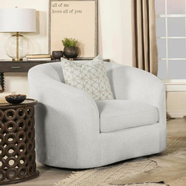 Rainn - Upholstered Tight Back Chair - Latte - Image 14