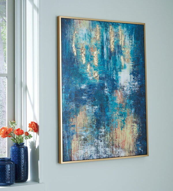 Scarlite - Teal / Gold Finish - Wall Art - Image 5