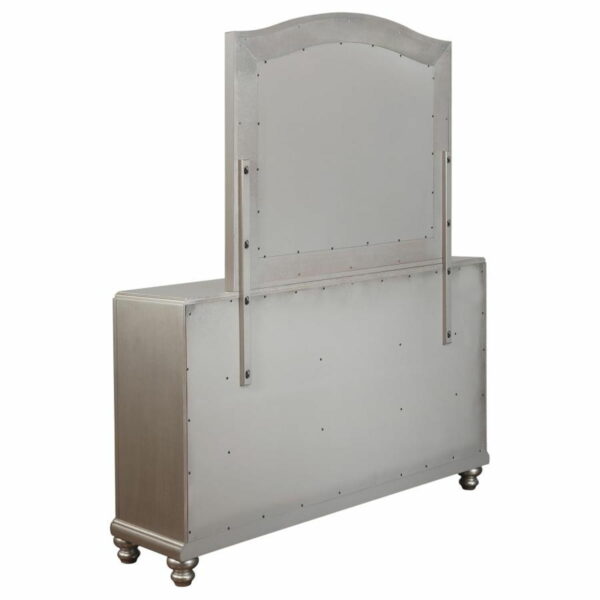 Bling Game - 7-Drawer Dresser With Mirror - Metallic Platinum - Image 3