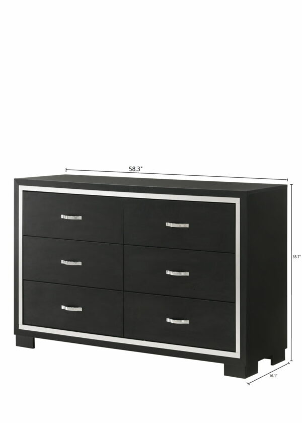 Gennro - Dresser - Black - Image 3