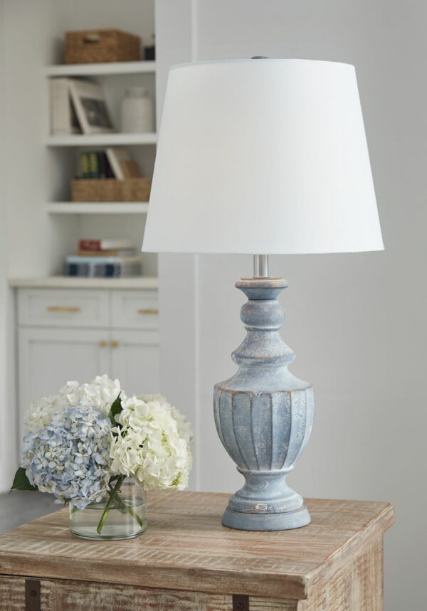 Cylerick - Antique Blue - Terracotta Table Lamp - Image 2