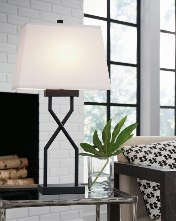 Brookthrone - Black - Metal Table Lamp (Set of 2) - Image 3