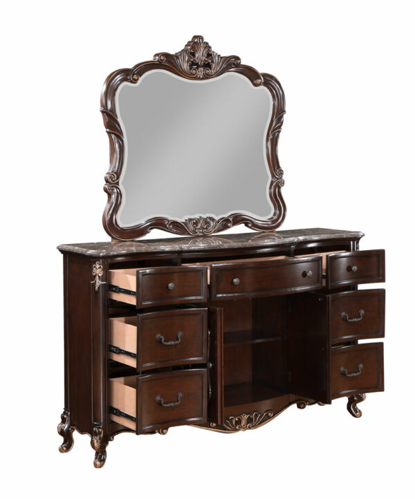 Constantine - Dresser With Marble Top - Cherry - Image 8