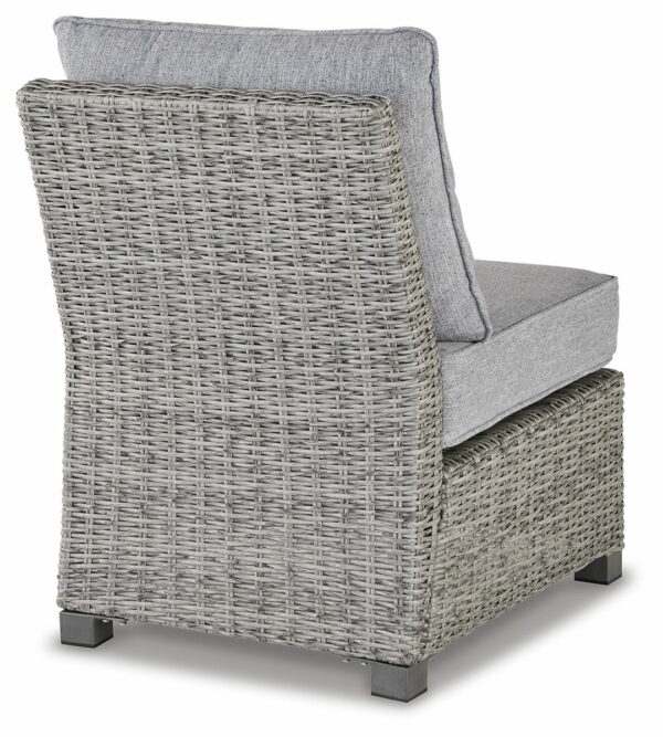 Naples Beach - Light Gray - Armless Chair W/Cushion - Image 6