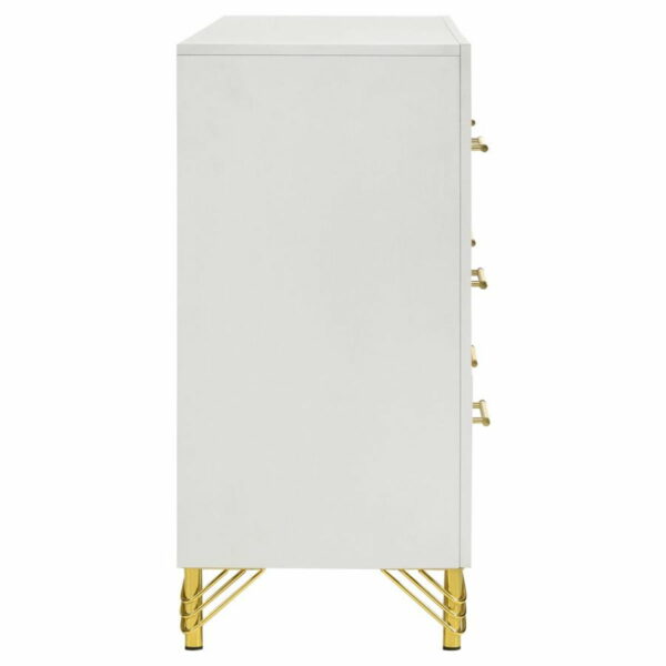Lucia - 6-Drawer Bedroom Dresser - White - Image 9