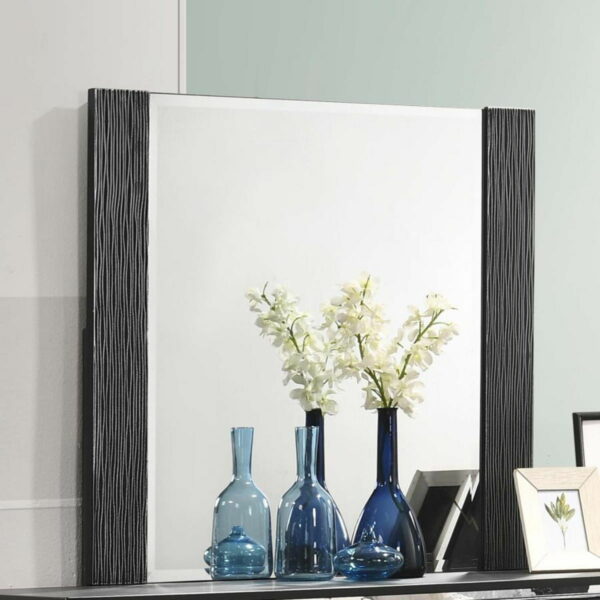 Blacktoft - Rectangle Dresser Mirror - Black - Image 2
