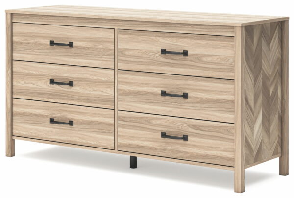 Battelle - Tan - Six Drawer Dresser - Image 10