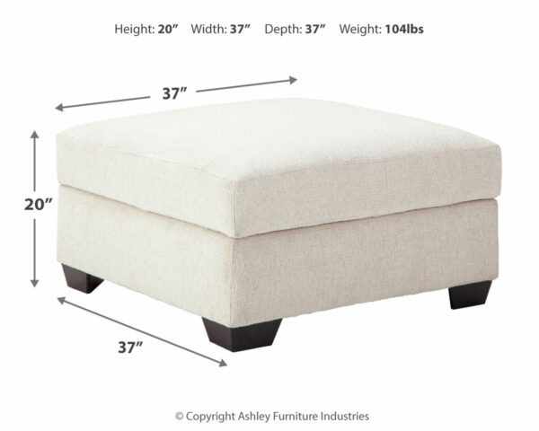 Cambri - Snow - Ottoman With Storage - Image 5