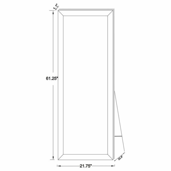 Soline - Rectangle Cheval Mirror - Image 2