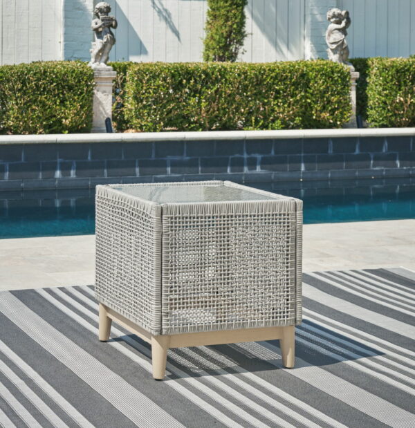 Seton Creek - Gray - Square End Table - Image 3