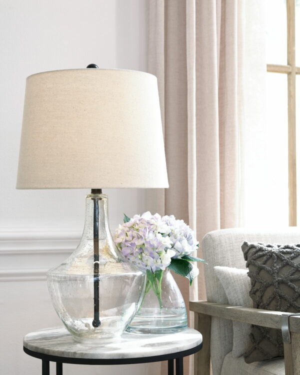 Gregsby - Clear / Black - Glass Table Lamp (Set of 2) - Image 4