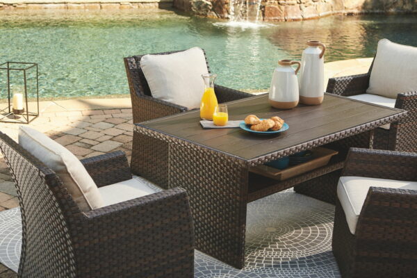 Easy - Dark Brown / Beige - Rect Multi-use Table - Image 3