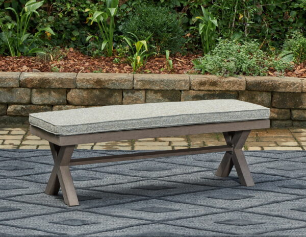 Hillside Barn - Gray / Brown - Bench With Cushion - Image 3