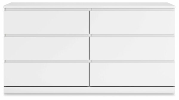 Onita - White - Six Drawer Dresser - Image 5