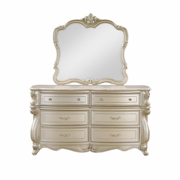 Monique - Dresser With Marble Top - Champagne - Image 3