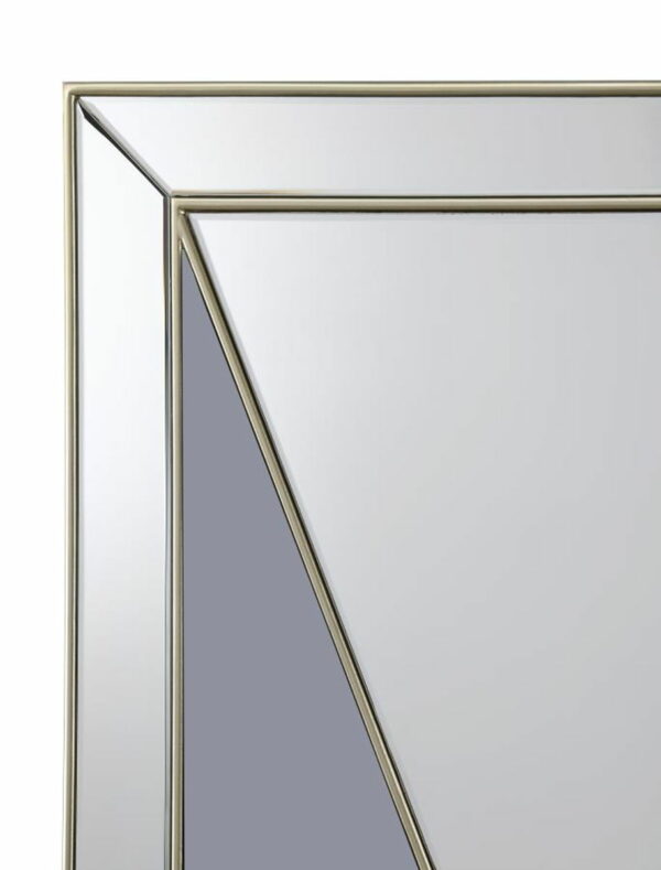 Calixte - Rectangular Wall Mirror - Champagne And Gray - Image 4