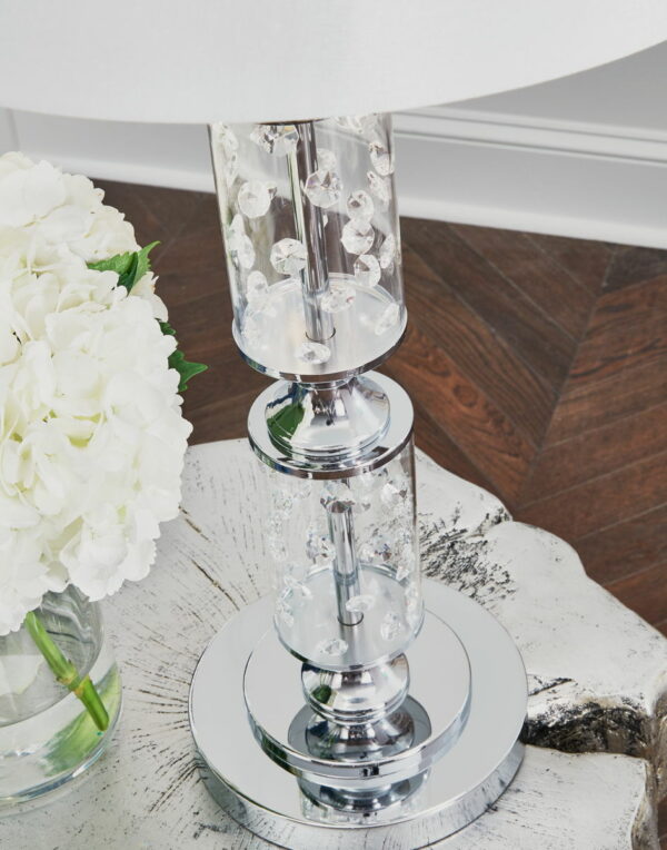 Laramae - Chrome Finish - Metal Table Lamp - Image 2