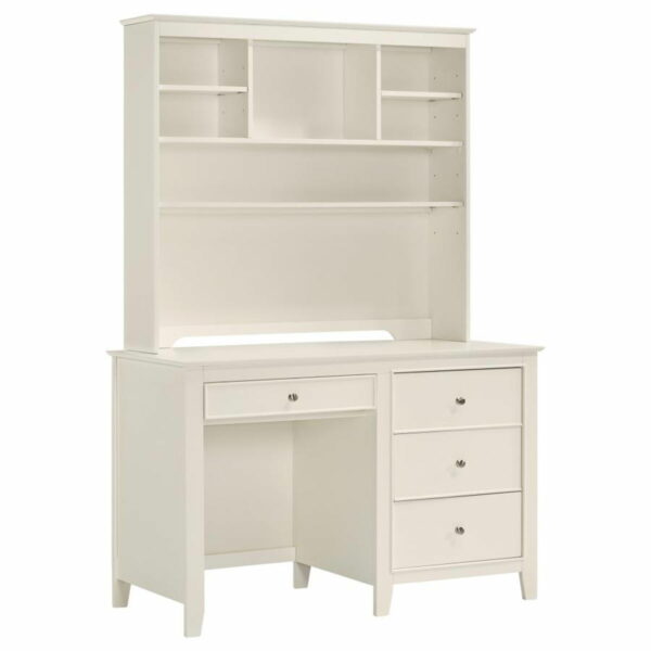 Selena - 3-Drawer Computer Desk Storage - Buttermilk - Image 3