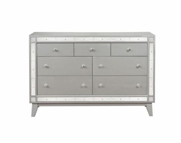 Leighton - 7-Drawer Dresser - Metallic Mercury - Image 4