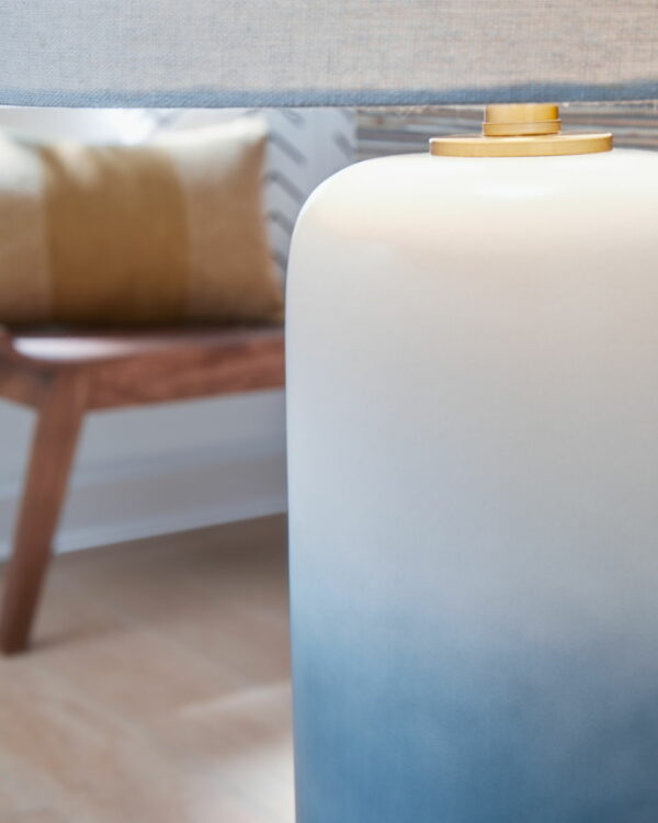 Lemrich - White - Ceramic Table Lamp - Image 2