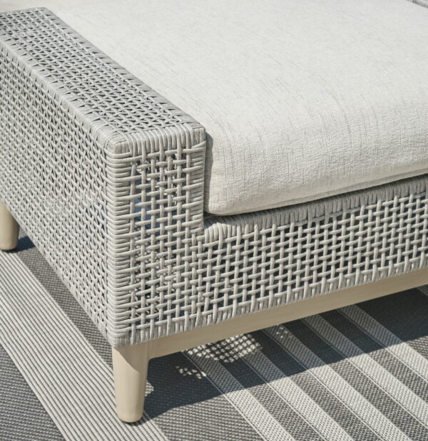 Seton Creek - Gray - Ottoman With Cushion - Image 7
