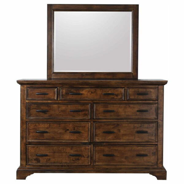Elk Grove - 9-drawer Dresser With Mirror With Jewelry Tray - Vintage Bourbon - Image 12