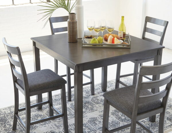 Bridson - Gray - Square Counter TBL Set (Set of 5) - Image 9