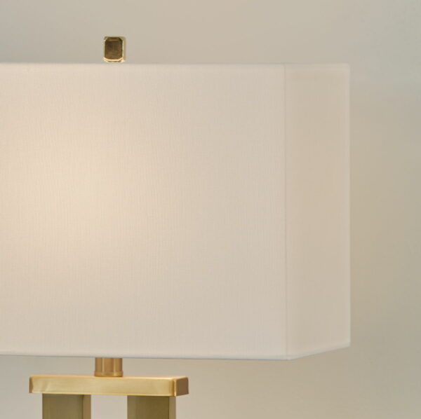Coopermen - Gold Finish / White - Metal Table Lamp (Set of 2) - Image 4