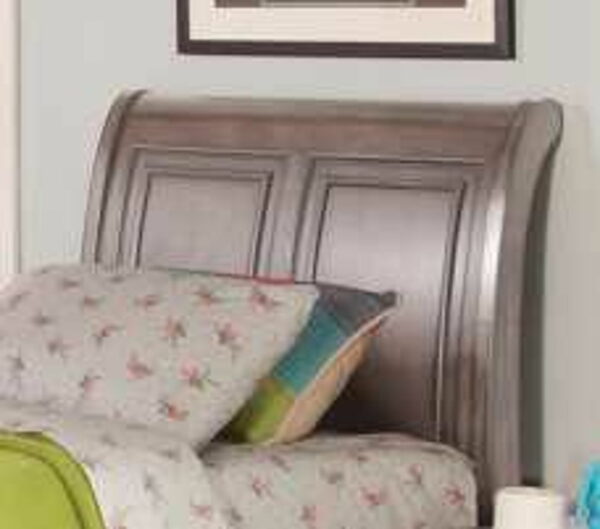 Allegra - 3/3 Twin Bed - Pewter - Image 5