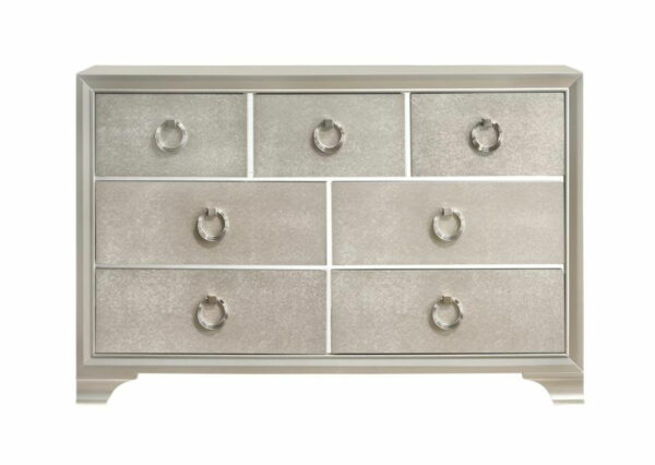 Salford - 7-Drawer Dresser - Metallic Sterling - Image 6