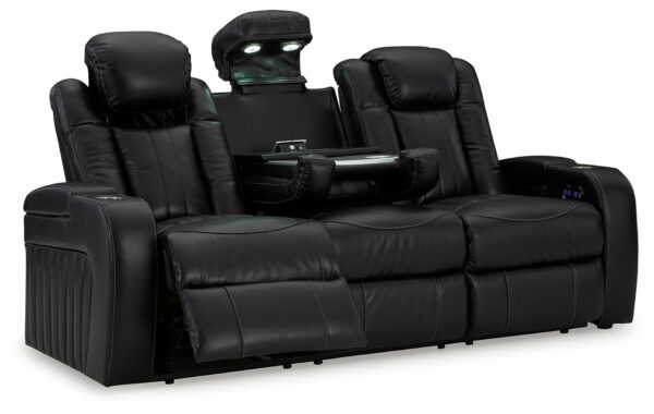 Caveman Den - Midnight - Power Reclining Sofa With Adj Headrest - Image 6