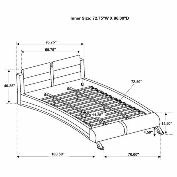 Jeremaine - Upholstered Platform Bedroom Set With LED - Image 60