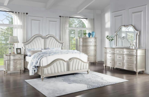 Evangeline - 9-Drawer Dresser With Mirror - Silver Oak - Image 9