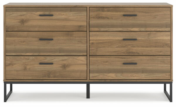 Deanlow - Honey - Six Drawer Dresser - Image 6