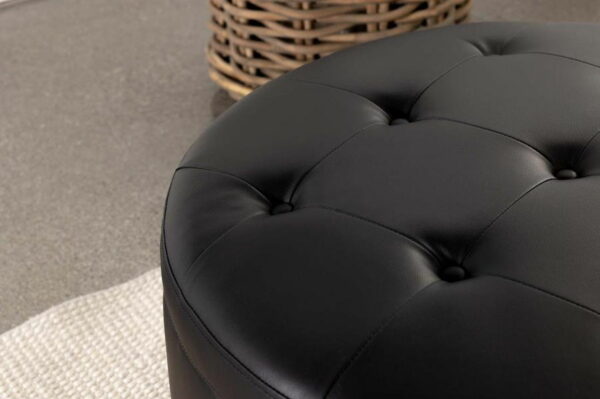 Jace - Upholstered Tufted Storage Ottoman - Black - Image 4