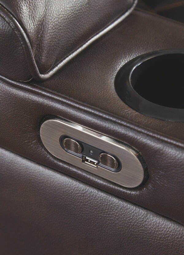 Warnerton - Brown Dark - Pwr Recliner/Adj Headrest - Image 14