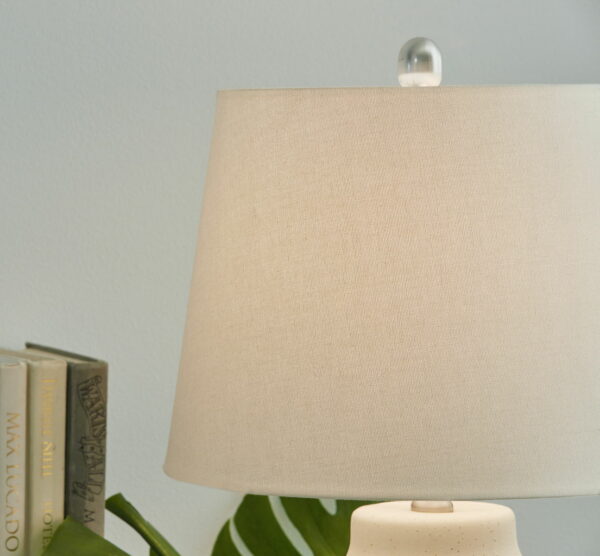 Afener - Blue / Beige - Ceramic Table Lamp (Set of 2) - Image 2
