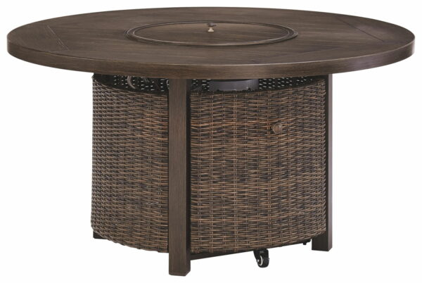 Paradise - Medium Brown - Round Fire Pit Table - Image 2