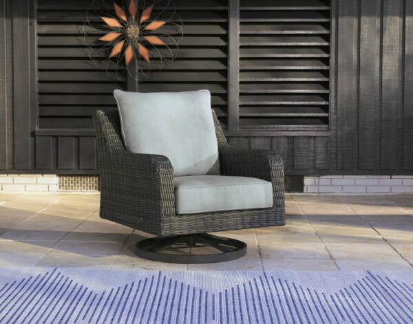 Elite Park - Gray - Swivel Lounge W/ Cushion - Image 8