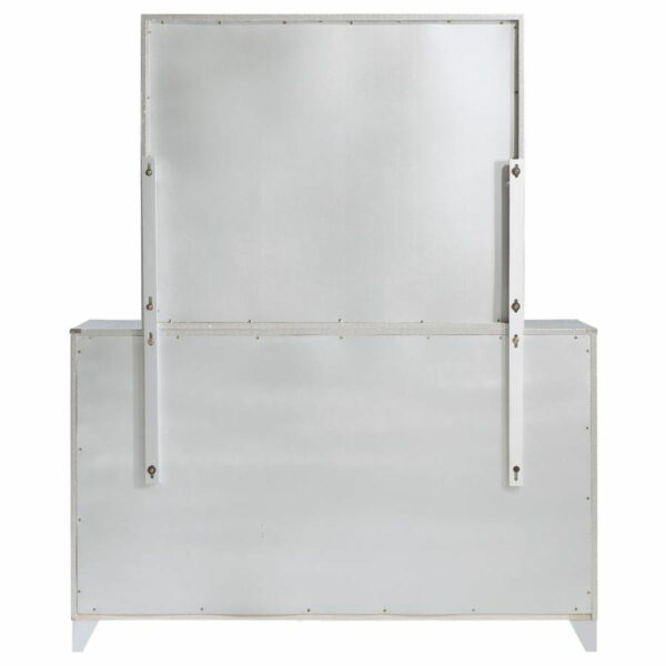 Larue - 6-Drawer Dresser With Mirror - Silver - Image 3