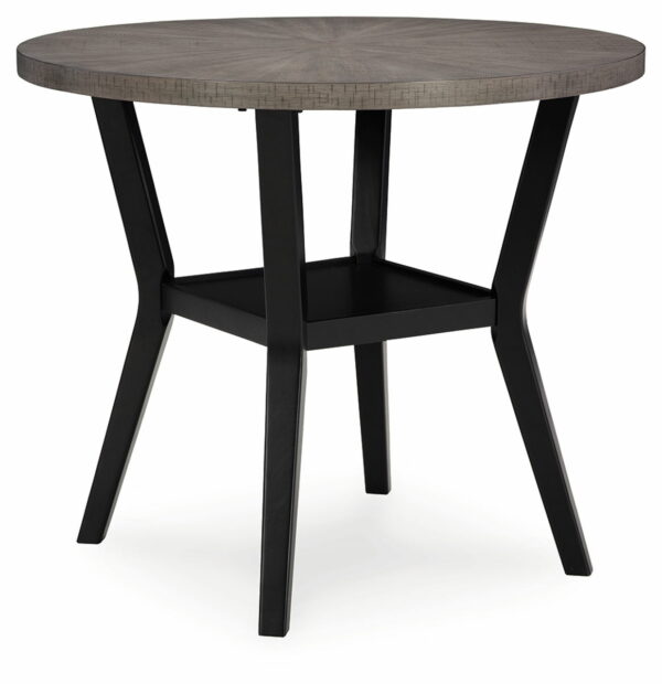 Corloda - Black / Gray - Round Counter Table Set (Set of 5) - Image 9