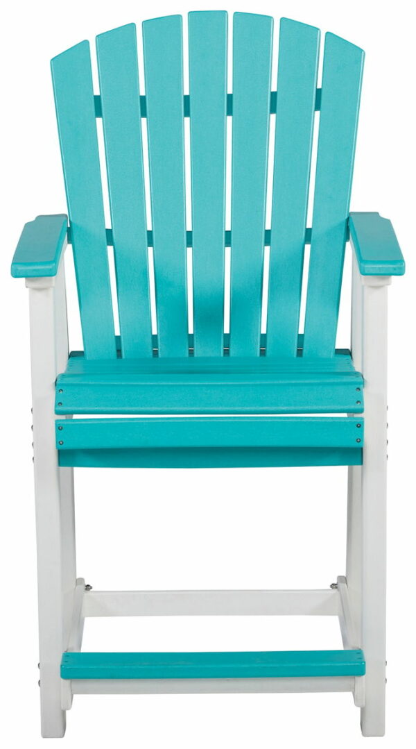 Eisely - Turquoise / White - Barstool (Set of 2) - Image 8