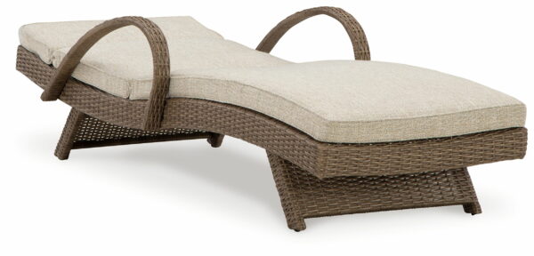 Beachcroft - Beige - Chaise Lounge With Cushion - Image 8