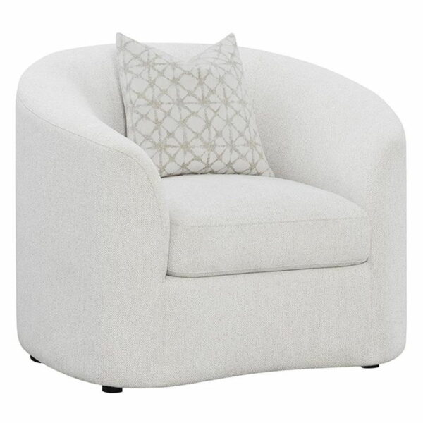 Rainn - Upholstered Tight Back Chair - Latte - Image 3