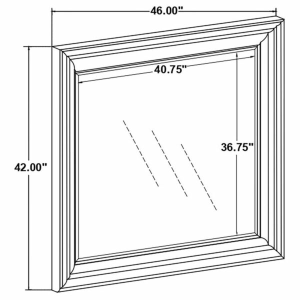 Emmett - Rectangular Dresser Mirror - Walnut - Image 6