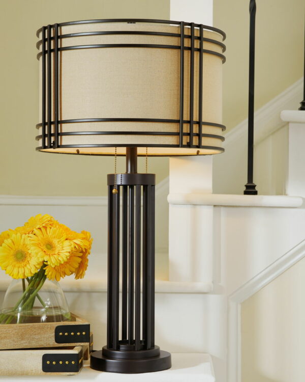 Hanswell - Dark Brown - Metal Table Lamp - Image 3